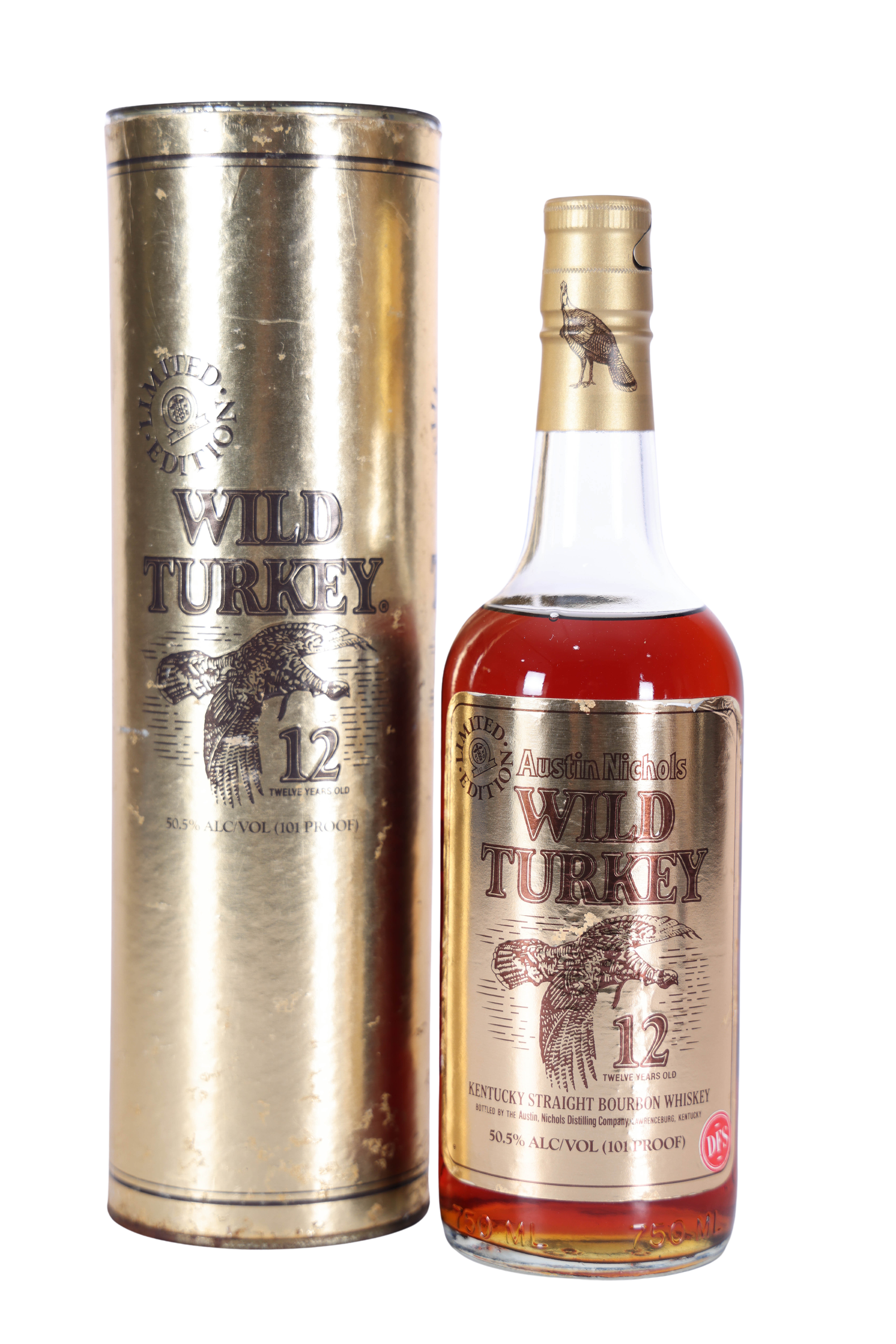Wild Turkey 12/101 'Cheesy Gold Foil' (1992) Limited Edition